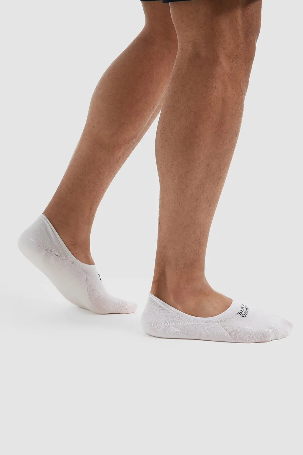 3 Pack No Show Socks In White