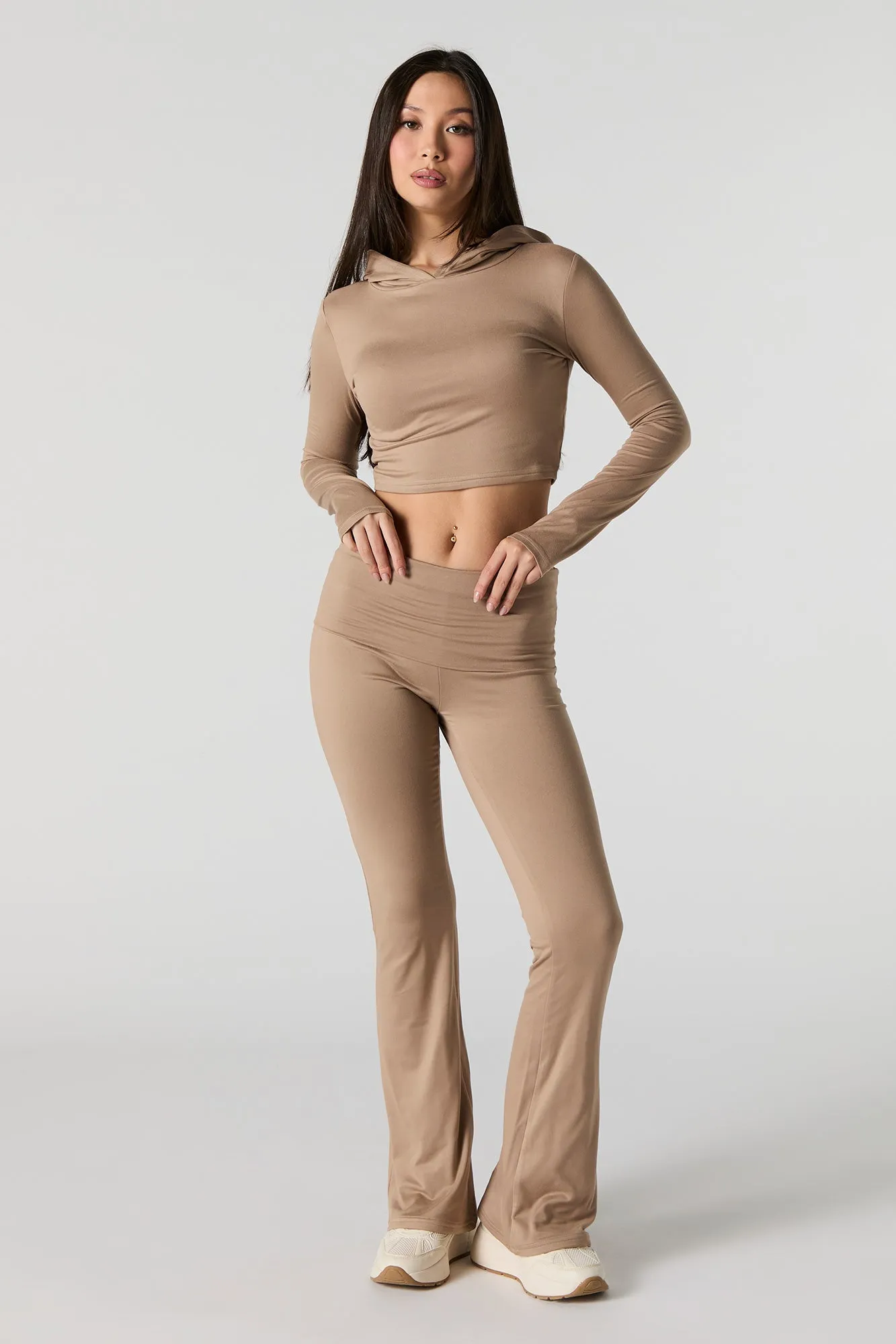 Active Foldover Waist Flare Legging