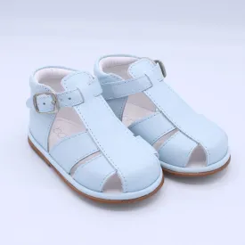 Borboleta 'Guy' Pale blue leather sandal