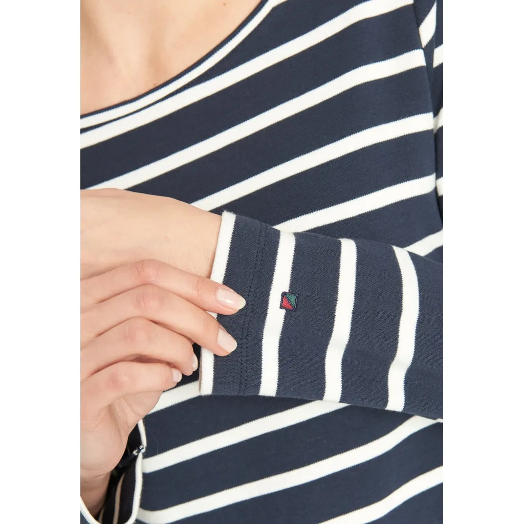 Catalina long sleeve T-shirt - Navy Stripe