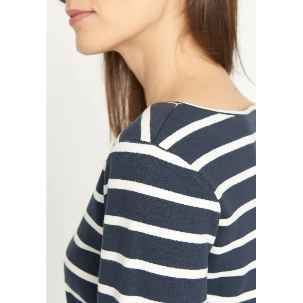 Catalina long sleeve T-shirt - Navy Stripe