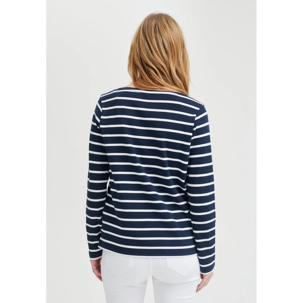 Catalina long sleeve T-shirt - Navy Stripe