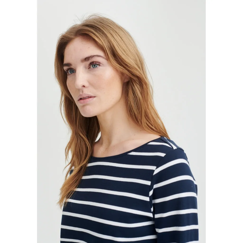 Catalina long sleeve T-shirt - Navy Stripe