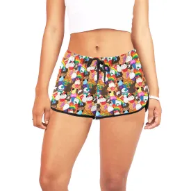 Colorful Snacks Women's Relaxed Shorts