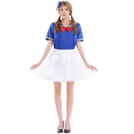 Duck Sailor Skirt Dress Cosplay Costumes Adult Full Set