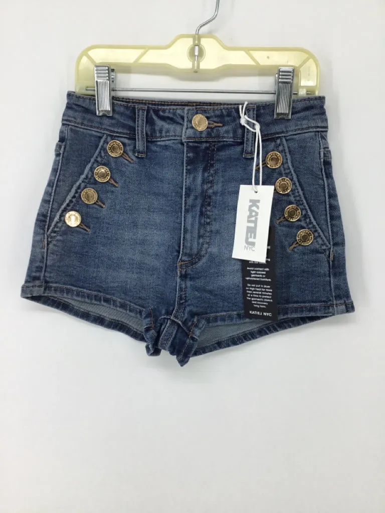 Katie J Child Size 10 Blue Shorts - girls