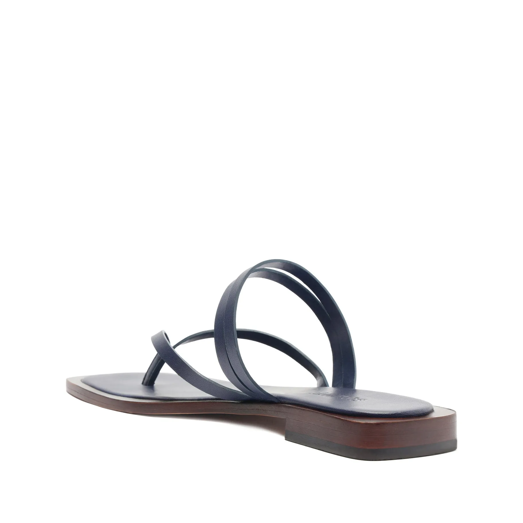 Rania Leather Flat Sandal