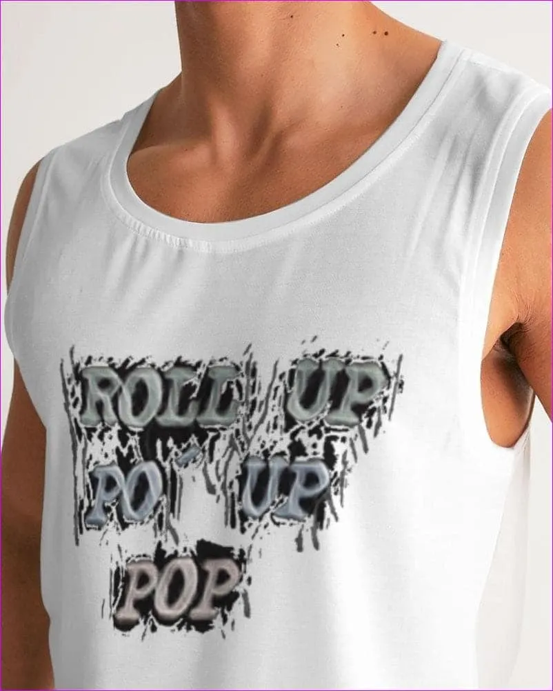 Roll Up Po' Up Pop News Edition Men's Sport Tank