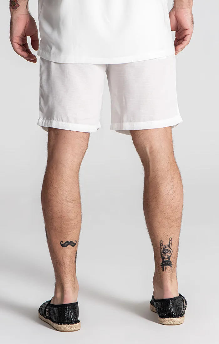 White Linen Shorts