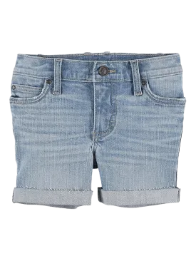 Wrangler Girl's Easy Devon Cuffed Denim Shorts